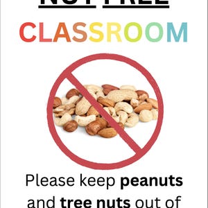 ナッツフリー教室ポスター