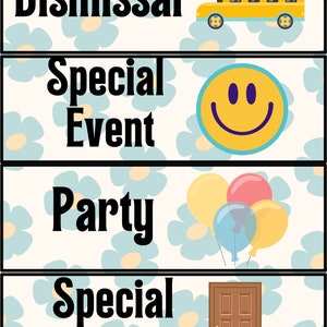 Preschool Visual Daily Schedule