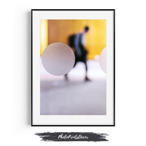 STAMPA di fotografia artistica / POSTER astratto giallo / Poster di fotografia di strada minimalista, regalo di decorazione artistica da parete