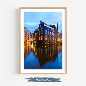 Amsterdam Wall Decor PRINT | Amsterdam Canals Scenic PRINT Gift, Netherlands Wall Art, Fine Art Photography Poster