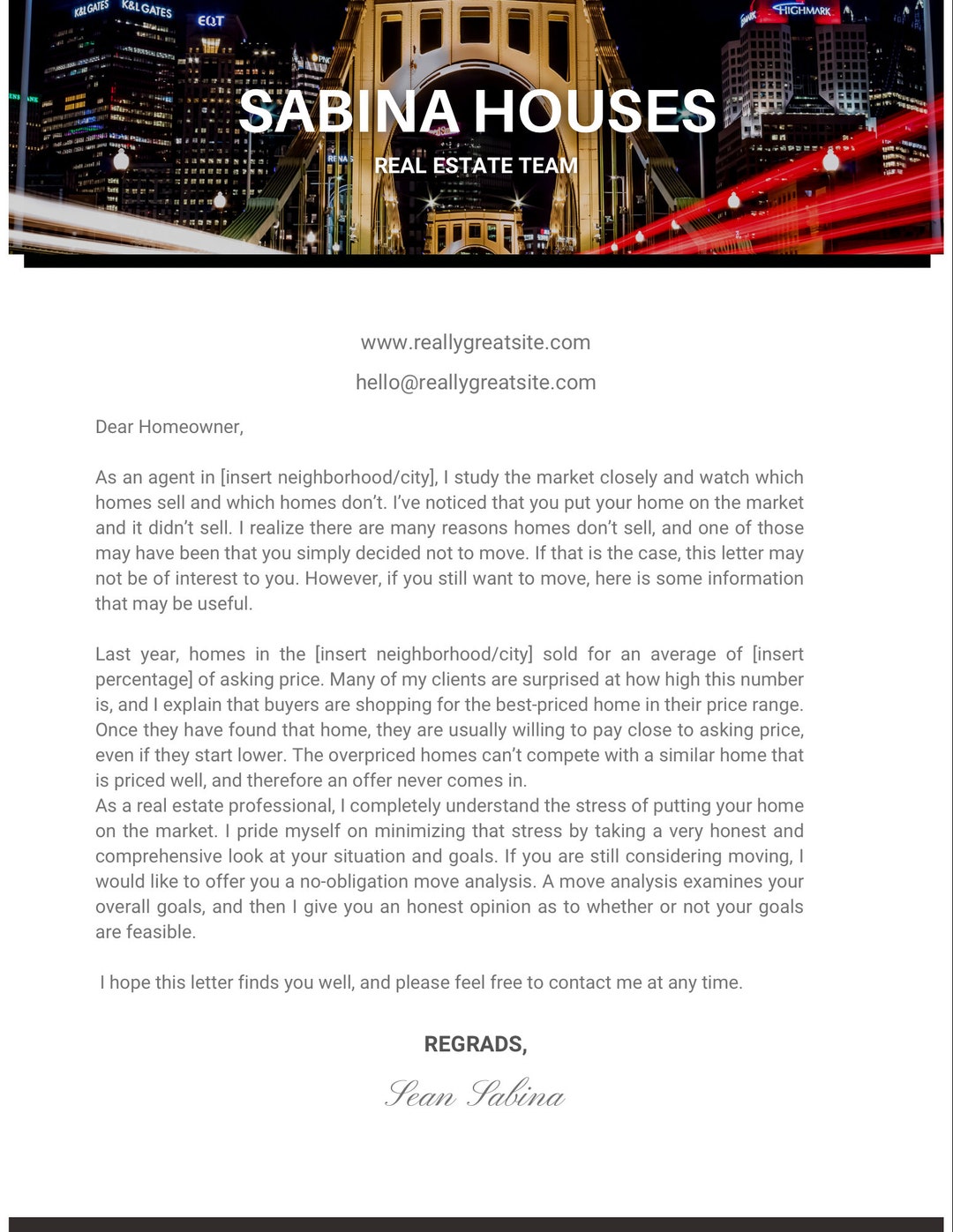 Expired Real Estate Listing Letter Etsy