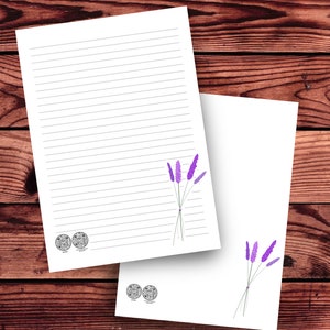JW Brief Vorlage Lavendel