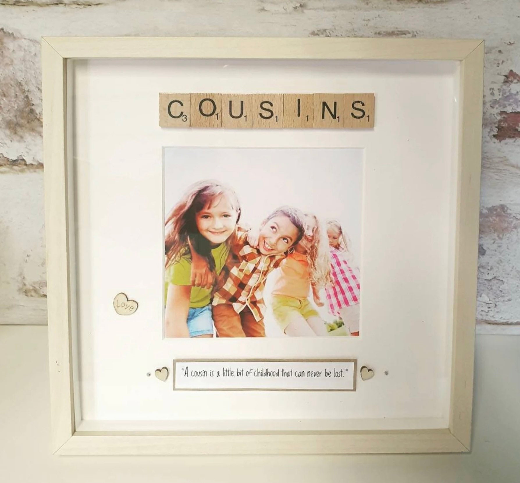 Personalised Frame for Cousins Gift for Cousins Handmade Etsy