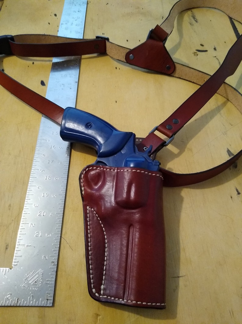 Leather Chest Holster for Ruger GP100 4/s&w 686 .357 Magnum 4/python