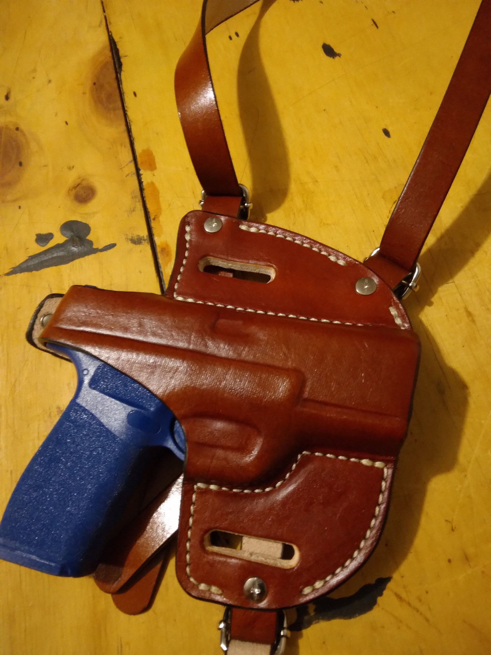 Springfield Hellcat Pro Pancake Shoulder Holster W 2 Pouch Mags. Etsy