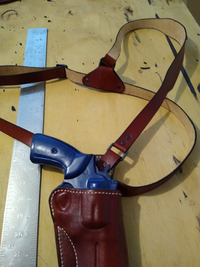 Leather Chest Holster for Ruger GP100 4/s&w 686 .357 Magnum 4/python