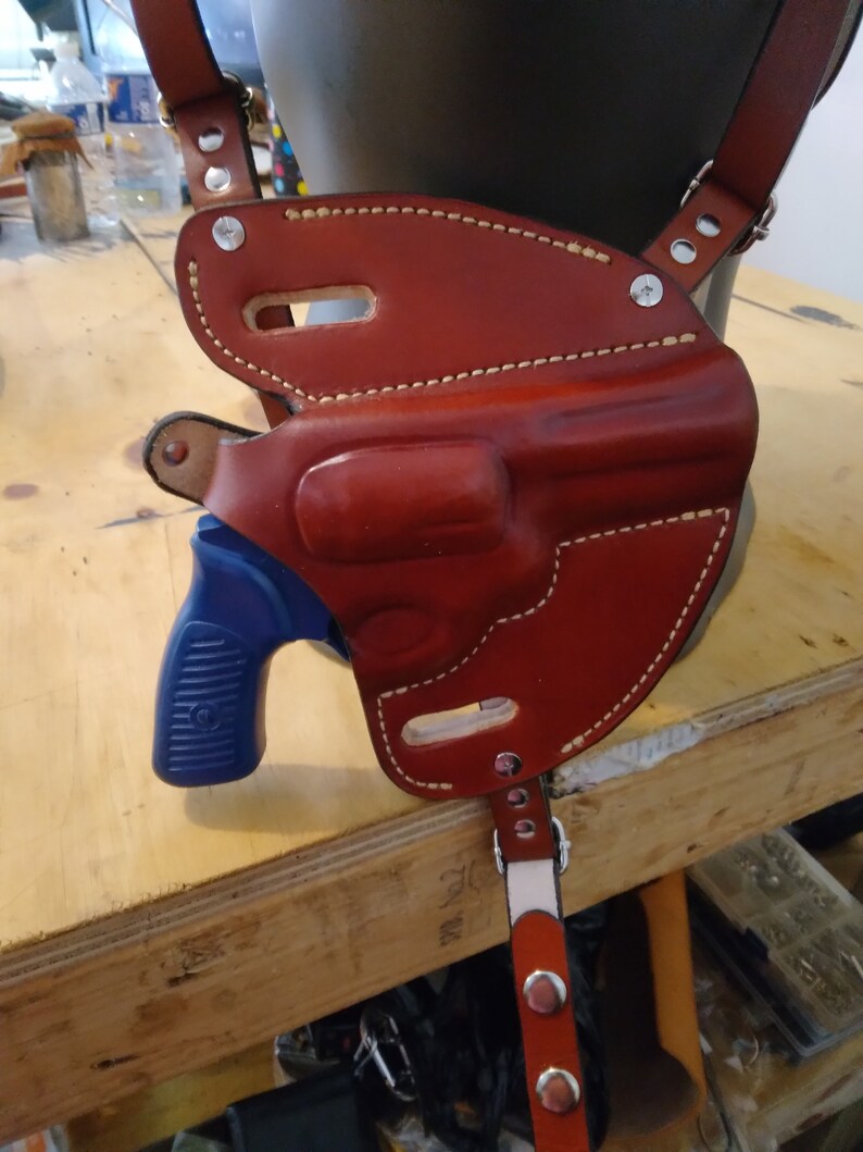 Pancake Shoulder Holster for Ruger SP101 357 3 Barrel Right Handed With