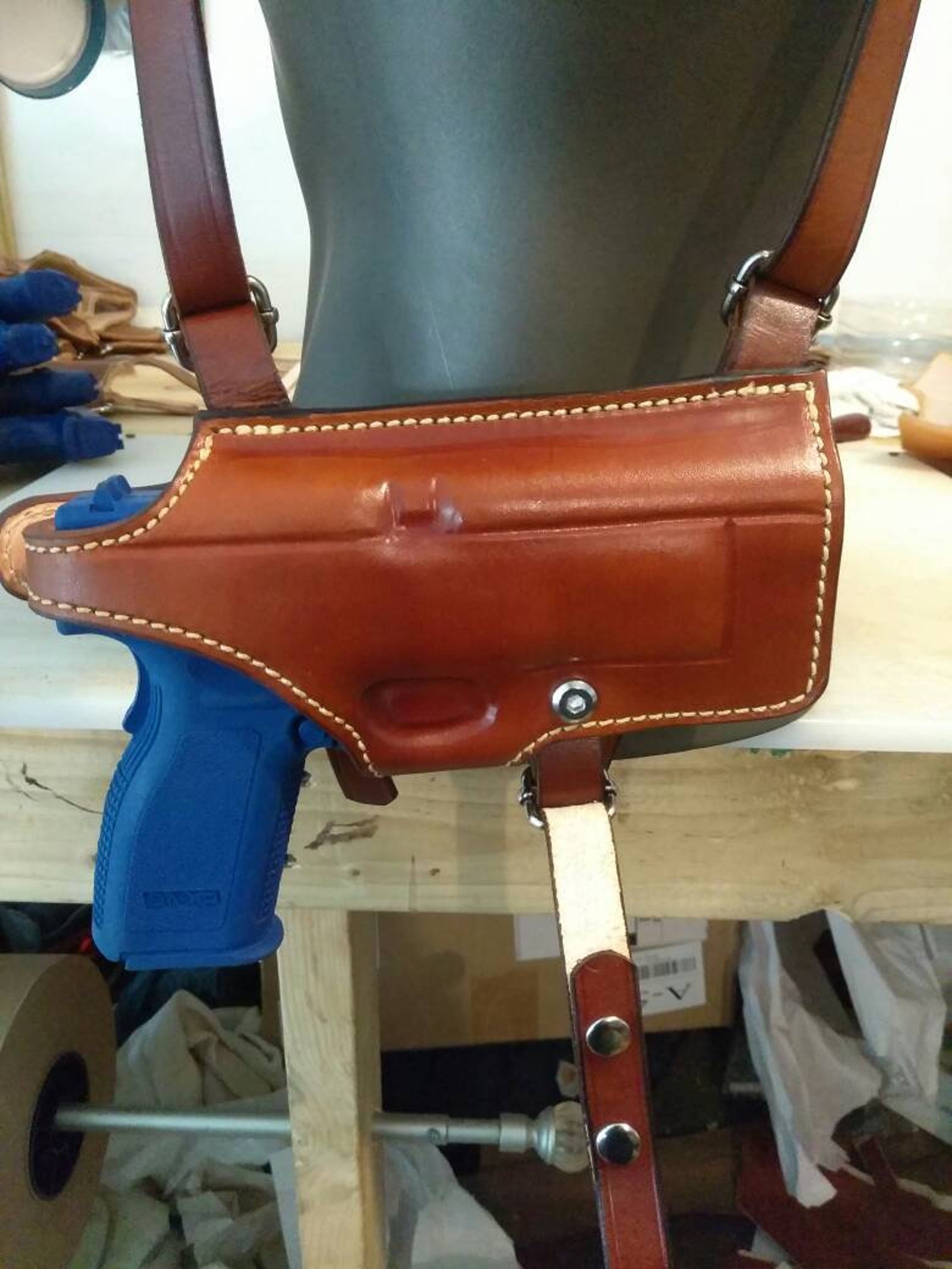 Tactical Shoulder Holster for Springfield XD40 SW With Double Magazine