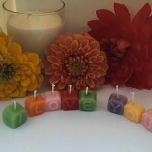 Name letter soya candles, pick any message image 3