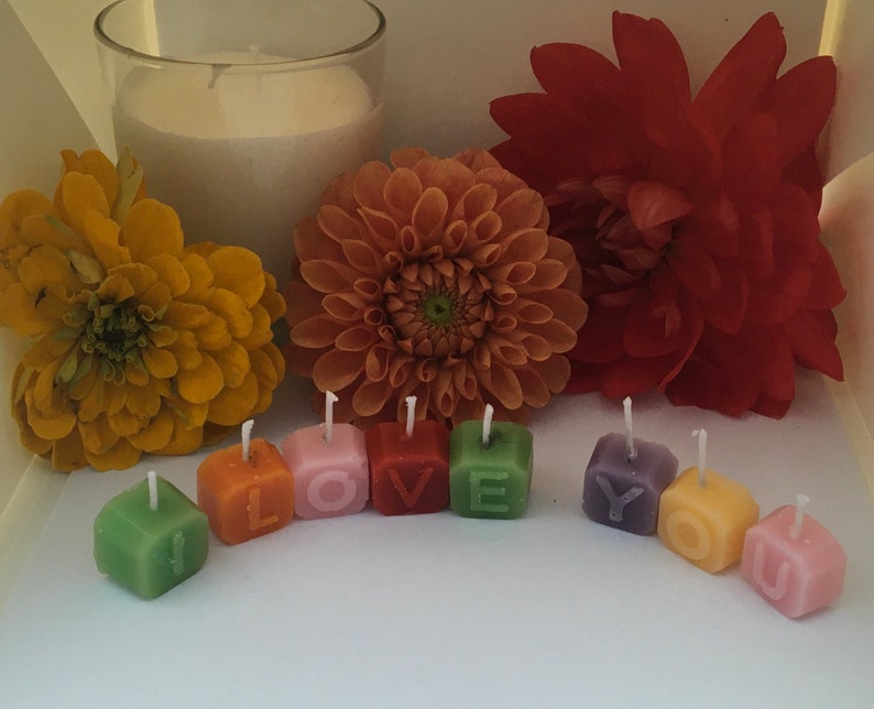 Name letter soya candles, pick any message image 3