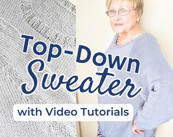 Top Down Sweater Knitting Pattern