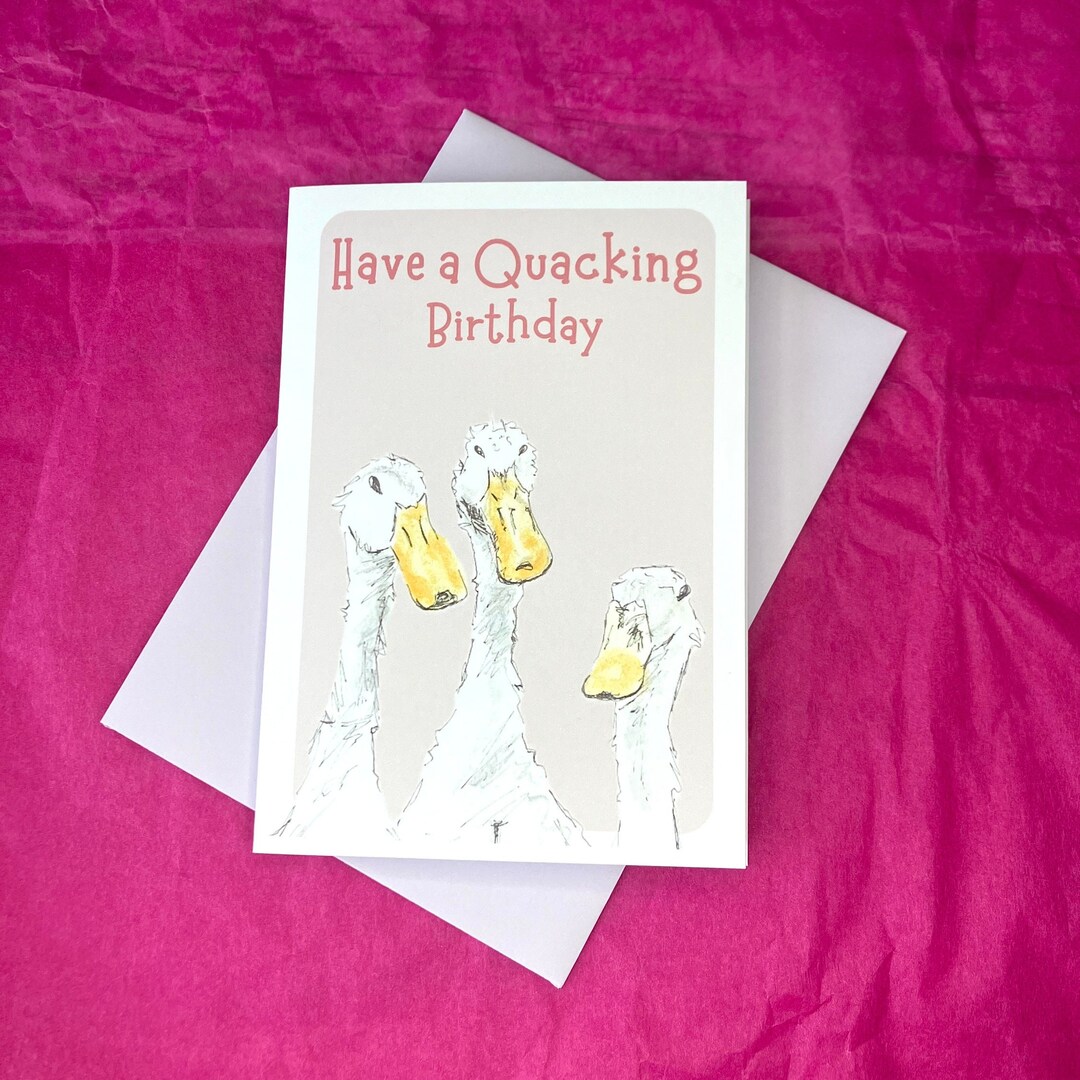 Duck Brthday Card, Have A Quackng Brthday Greetng Card, Funny - View #6