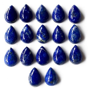 Lapis Lazuli Pear Cabochon, Loose Gemstone (3X5MM To 12X16MM )