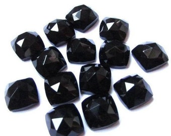 Wholesale Price Natural Black Spinel Loose Rose Cut Gemstone,Cushion Shape Spinel Cut Sizes available 3mm To 15mm Jewelry Making GemStone