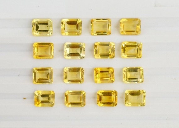 Great Lot of Natural Citrine 4X6 mm Octagon Faceted Cut Loose Gemstone SALE! 