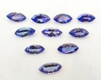 Natural Tanzanite Marquise Faceted Cut Loose Gemstone 2x4mm, 3x6mm, 4x8mm, 5x10mm Tanzanite -2x4mm to 5x10 mm Marquise Cut calibrated size