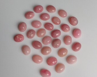 天然ピンクオパールオーバルカボション 3 x 5 mm ～ 12 x 16 mm ルースジェムストーン 3 x 5 mm 4 x 6 mm 5 x 7 mm 6 x 8 mm、7 x 9 mm、8 x 10 mm、10 x 14 mm、リング、ビーズ、ジュエリー