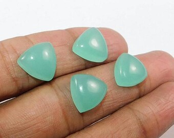 Cabujón de calcedonia aguamarina, piedra preciosa suelta (tamaño calibrado de 3 mm a 20 mm)