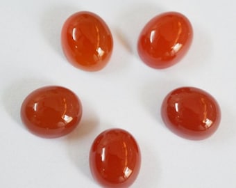 Natürliche rote Onyx Oval Cabochons, Schmuckherstellung (3 x 5 mm bis 18 x 25 mm, Großhandelspreis verfügbar)