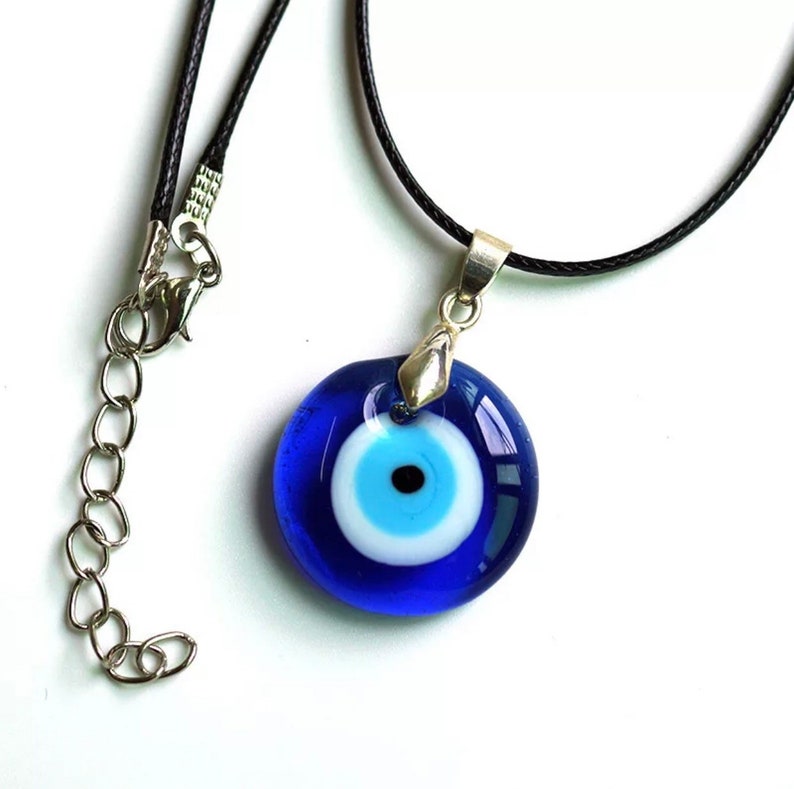 Evil Eye Necklace Nazar Evil Eye Blue Eye Glass Turkish Etsy