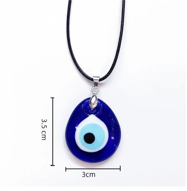 Evil Eye Necklace Nazar Evil Eye Blue Eye Glass Turkish Etsy