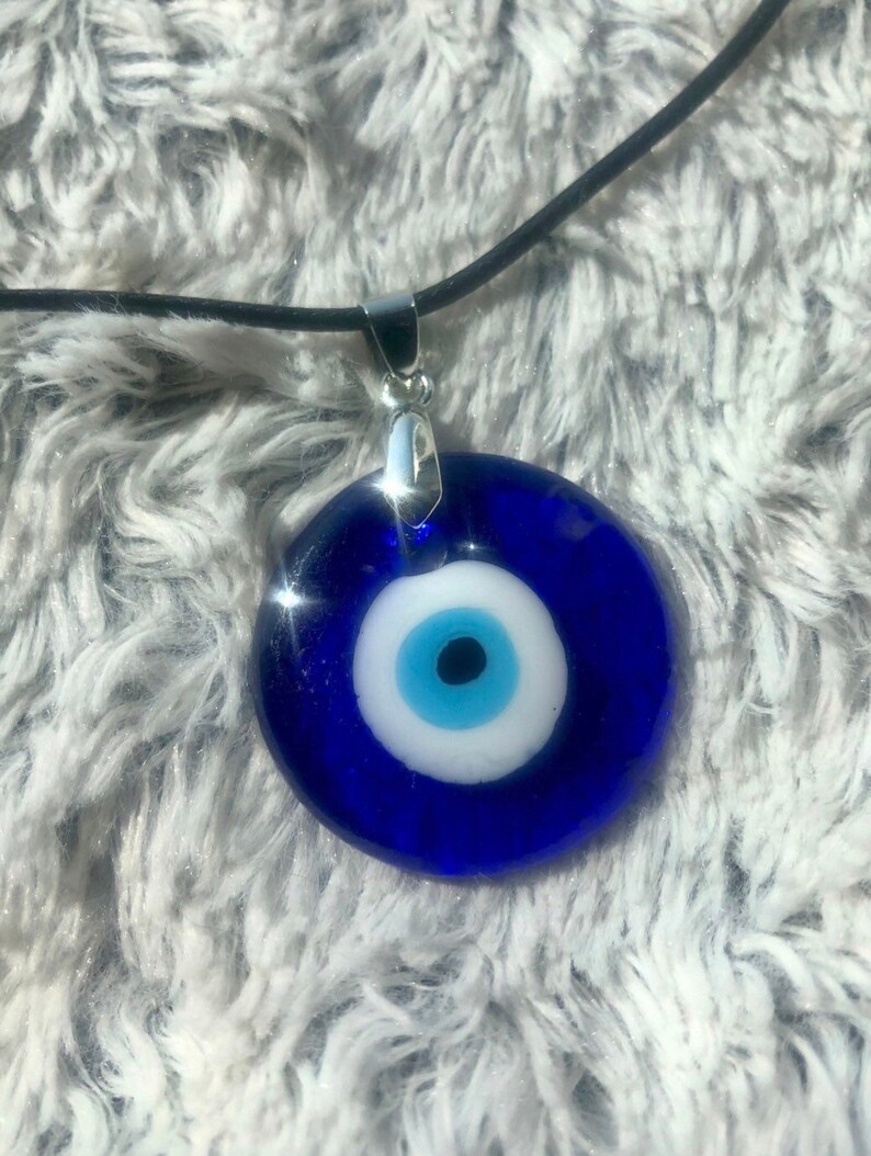 Evil Eye Necklace Nazar Evil Eye Blue Eye Glass Turkish Etsy