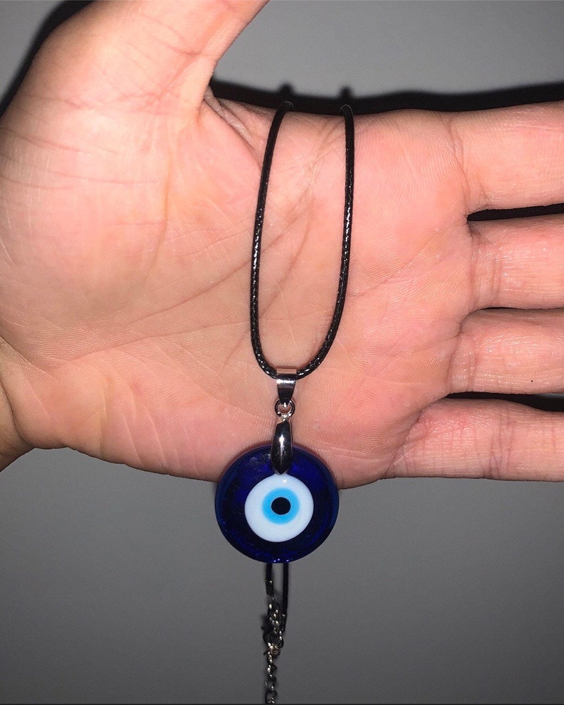 Evil Eye Necklace Nazar Evil Eye Blue Eye Glass Turkish Etsy