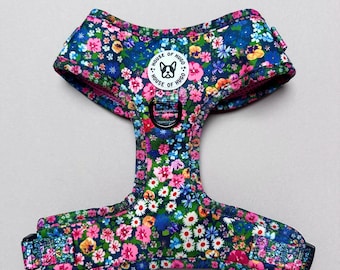 Candy Floral Dog Harness - Adjustable Padded No-Pull Puppy Harness