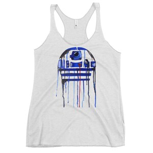 My Melting R2 White Racerback Tank