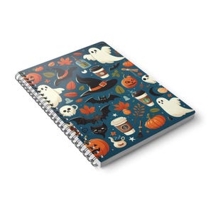 Softcover Notebook Fall Autumn Notebook Halloween Wirebound Planner ...