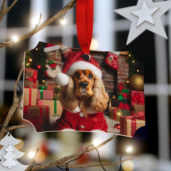 Christmas Tree Ornament Cocker Spaniel Dog Lover s Gift Ideas Plywood Ornaments Secret Santa Gift Ideas Etsy Canada