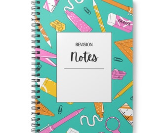Wirobound Softcover Exam Revision Notes Notebook, A5