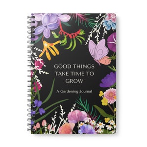 Gardening Journal Planner Wirebound Softcover Notebook Garden Notepad A5 Lined Paper Gifts for Him/ Her Stocking Filler Gift