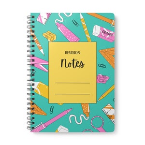 Cuaderno de estudio, encuadernado con alambre, tapa blanda, notas de revisión de exámenes, tamaño A5, papel rayado, útiles escolares, regalo para amigos