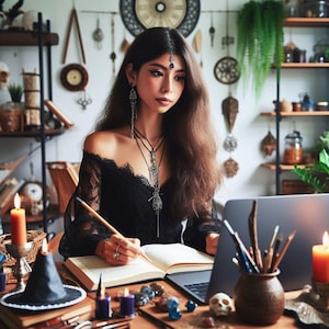Witchcraft 101 Beginner Course | 67-Page Printable Grimoire | Moon Magic, Spells, Divination, Rituals, Tools + More