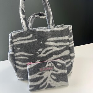 mini sac à main + porte monnaie assorti - sac original fait main -