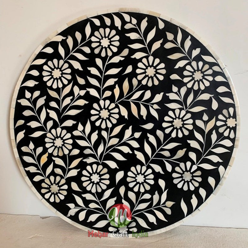 Bone Inlay Table - Etsy