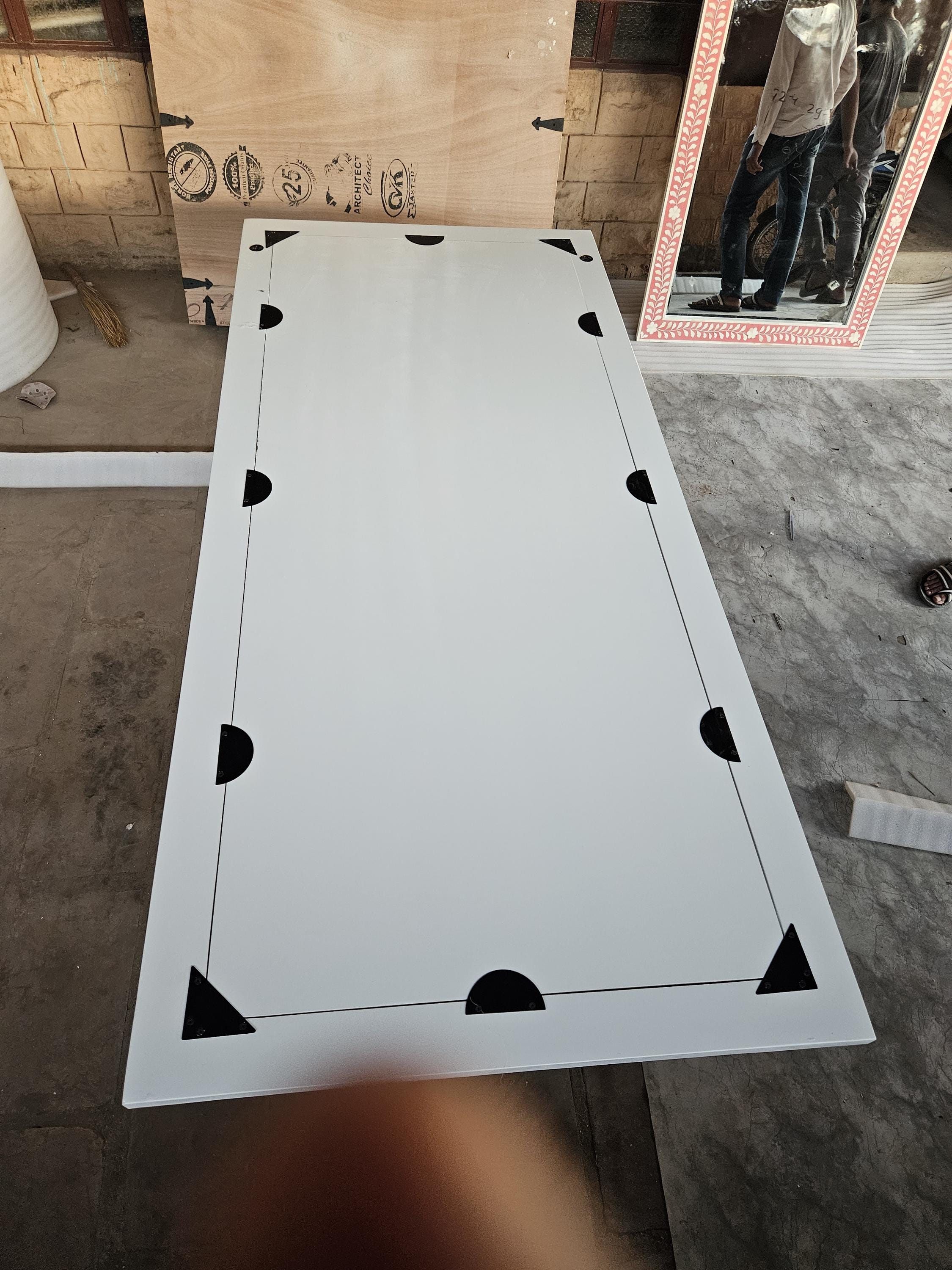 手作りの骨象嵌ミラーフレーム：ボヘミアン風壁飾り - Etsy 日本