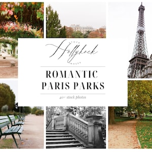 Parcs de Paris Romantique Instagram/Blog Photo Bundle | Photos de voyage | 40+ Europe IG Social Media Images by Hollyhock Images