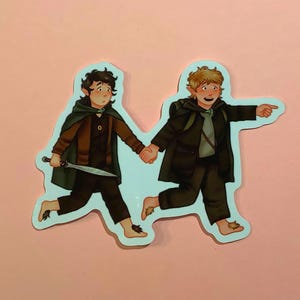 Sam and Frodo Sticker // 3&quot; Vinyl Sticker