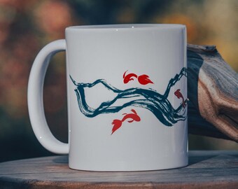 AF-K1MG Swimming Koi Fish Coffee/Tea Mug Christmas Stocking Filler Gift Idea AF-K1MG Swimming Koi Fish Coffee/Tea Mug Christmas Stocking Filler Gift Idea