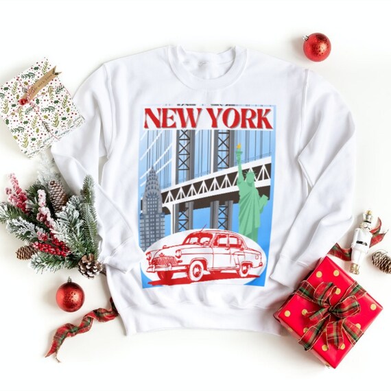 New York Graphic Sweatshirt Jumper Unisex New York Jumper NYC Graphic Sweatshirts for Men Women New York City Clothing Gifts Etsy Etsy UK
