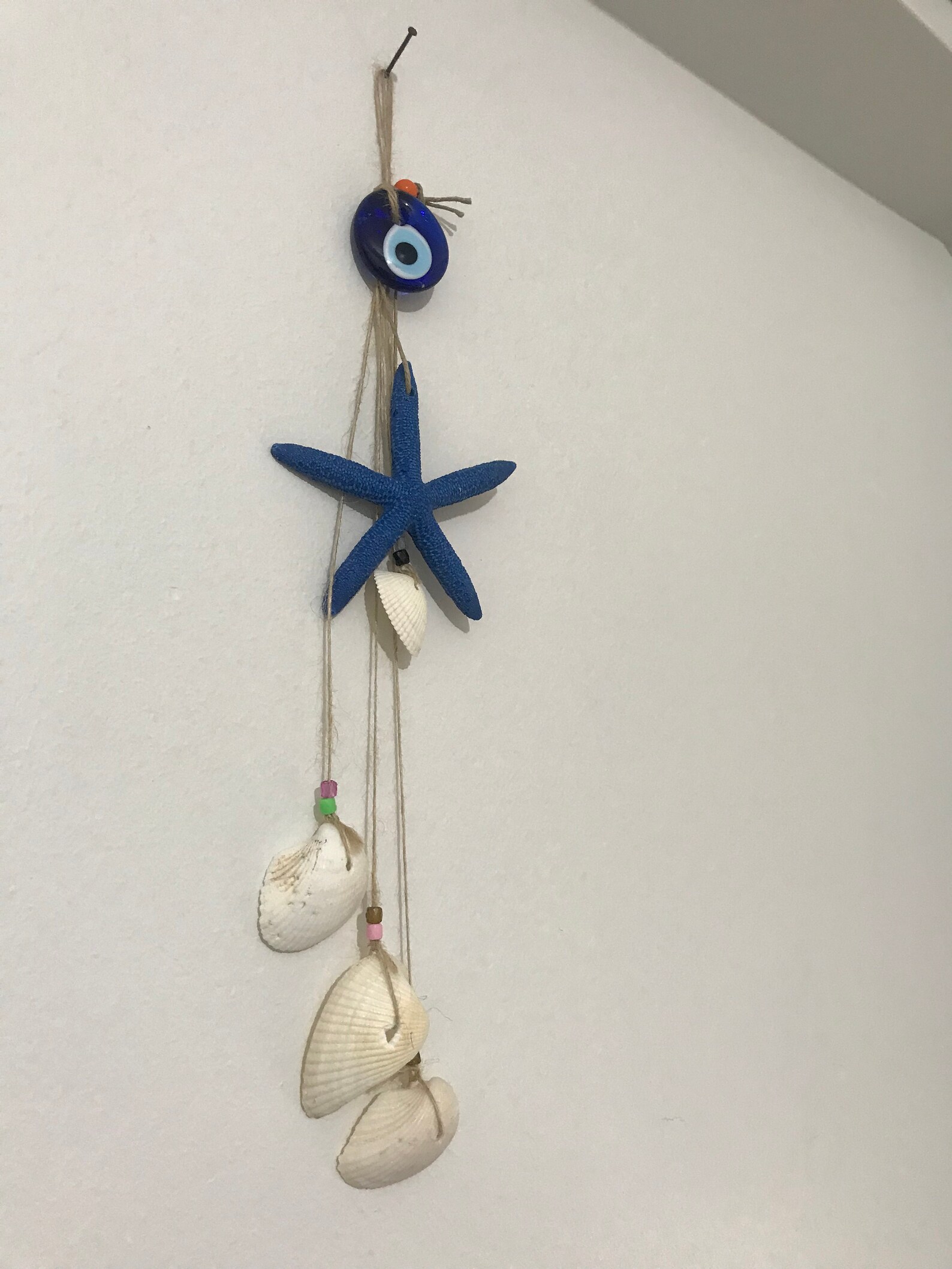 Beautiful seashell wall hanging sustainably made Etsy