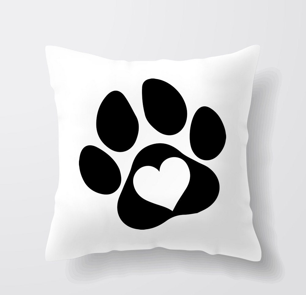 Paw Print Pillow - Etsy UK Paw Print Pillow - Etsy UK