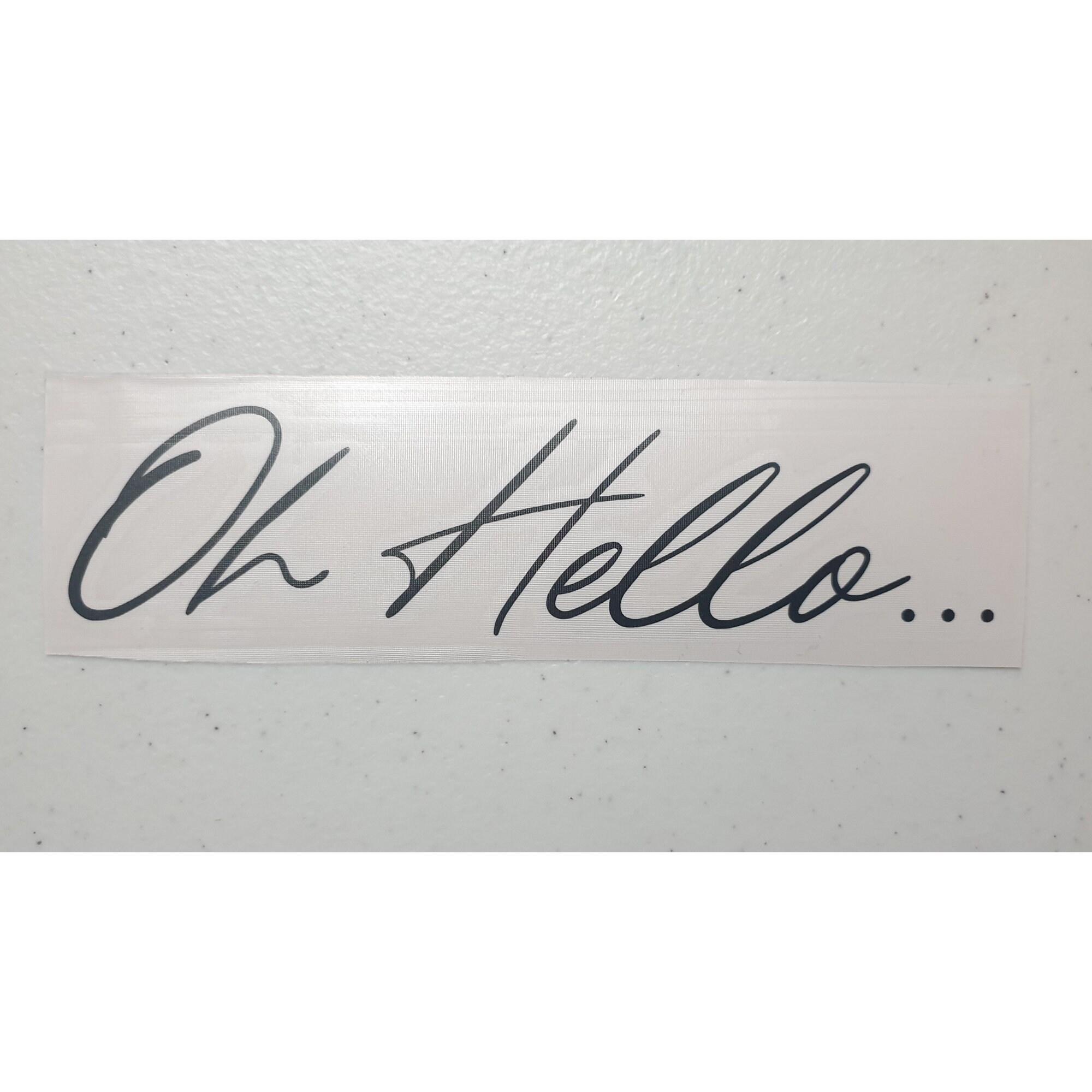 Oh Hello - Vinyl Transfer Sticker Greeting Letter Box
