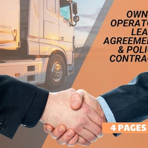 DFY/Done For You Freight Dispatcher and Trucking | Owner Operator Lease Agreement & Policy Contract