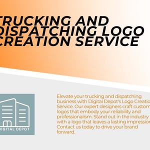 DFY / Done For You Freight Dispatcher und Trucking | LKW- und Versandlogo-Erstellungsservice