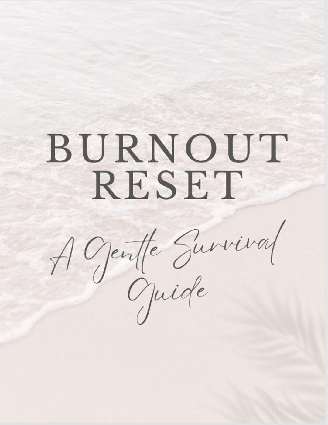 Burnout Reset Workbook: A Gentle Survival Guide - Etsy