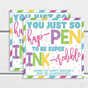 Easter Pen Thank You Tag, You hap-pen To Be Ink-Credible, Appreciation Employee Teacher Nurse Volunteer Staff Office Thank You, PTO PTA