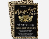 Masquerade Party Invitation, Editable Masquerade Birthday Adult Kids Party, Masquerade Flyer Fundraiser, Quinceanera Ball Mask Il_170x135